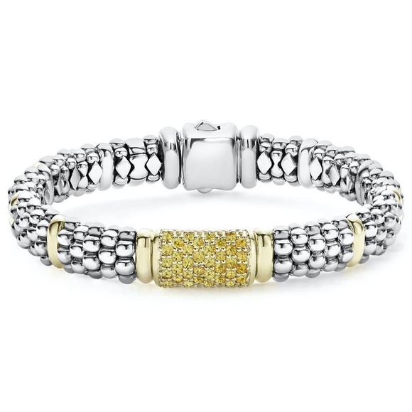 LAGOS SIGNATURE CAVIAR Yellow Sapphire Caviar Bracelet | 9mm - Picture 3 of 13